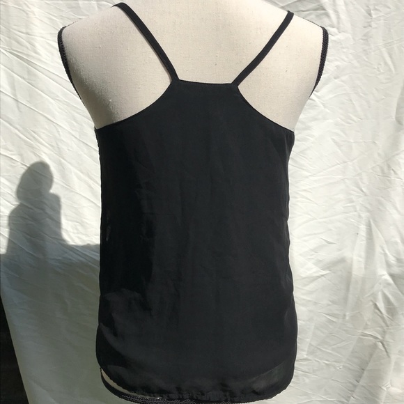 Air Space Sleeveless Embroidered Black & White Top - Picture 4 of 7